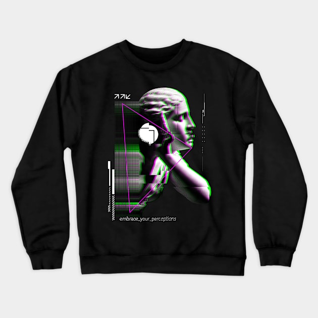 Modern 3D art Crewneck Sweatshirt by LR_Collections